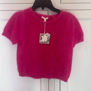 Chelsea & violet Girls short sleeve sweater, size L